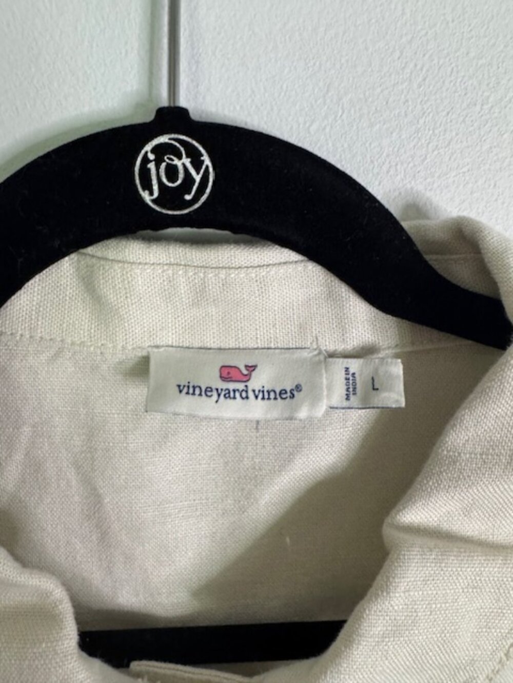 Vineyard Vines Women's Cream Linen Blend Utility Jacket Size Large - Picture 5 of 6
